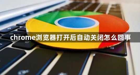 chrome浏览器打开后自动关闭怎么回事